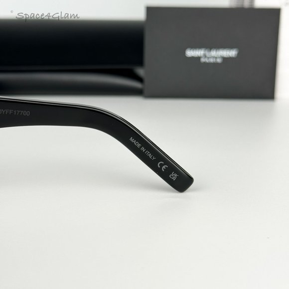 NEW Saint Laurent  SL 469 New Wave 001 Black Square Unisex Eyeglasses - Picture 7 of 9